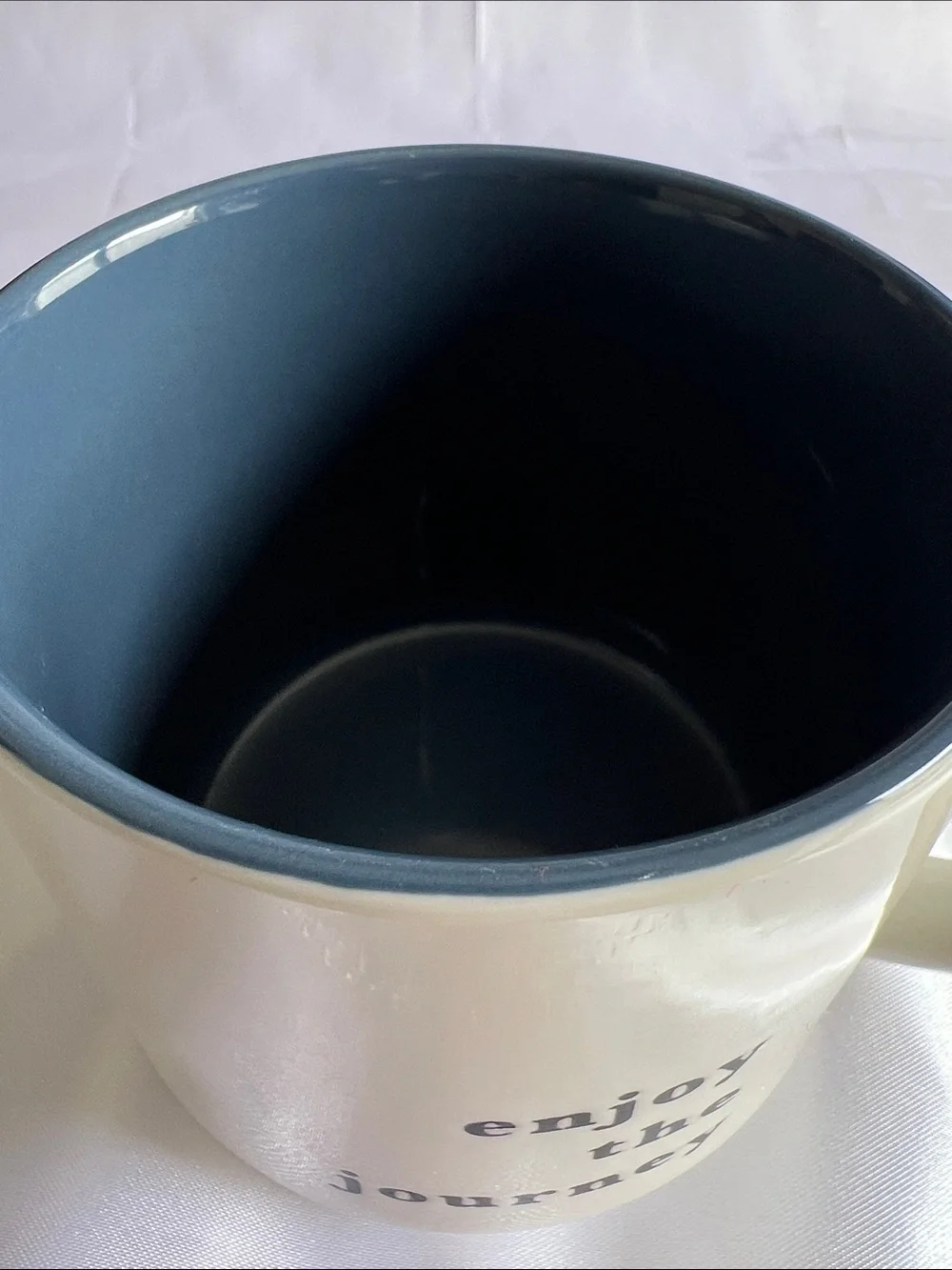 THRESHOLD White 'enjoy the journey' Ceramic Mug